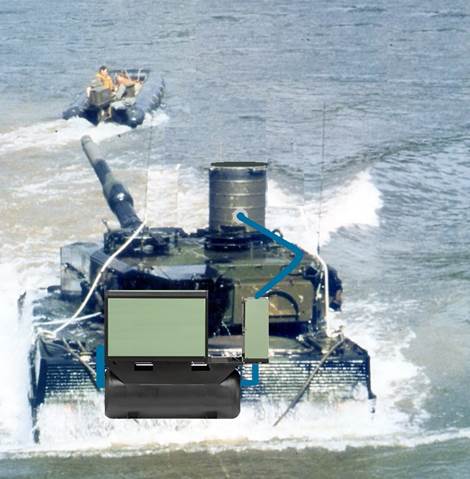Leopard 2 SG Battle Tank Deep Underwater River or Narrow Sea Bed Crossing Oxygen Kit for Crew & Engine combustion